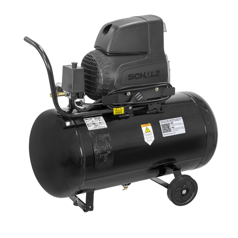 Compressor Ar 50L CSI 8,6 2HP Mono. Pratic Air Schulz