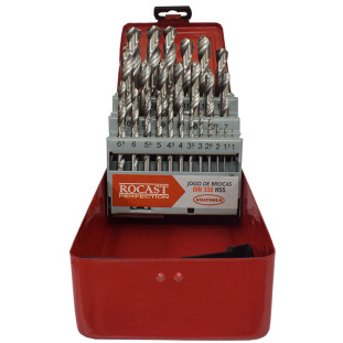 Jogo Brocas Ar 25 Peças Rocast