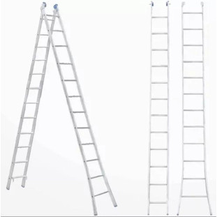 Escada Alumínio Extensiva 24 Degraus 2x12 Botafogo 