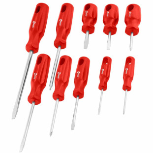 Jogo Chave Fenda e Phillpis 10 Peças Nove54