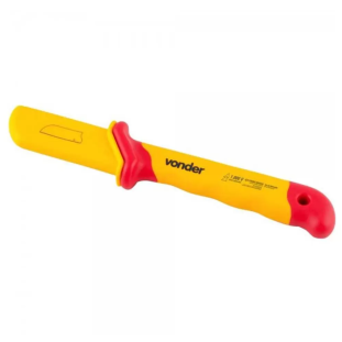 Faca Reta para Desencapar Cabos 7'' Isolada IEC60900 Vonder