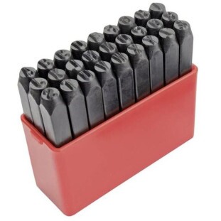 Punção Alfabético 4,0Mm 27 Peças