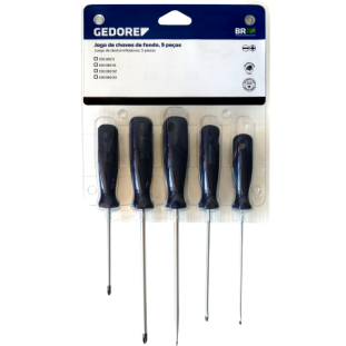 Jogo de Chave de Fenda Philips 5 Peças Gedore