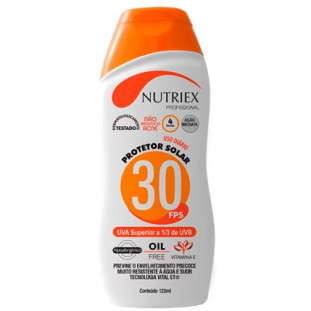 Protetor Solar FPS 30 Sem Repelente 120Ml  Nutriex