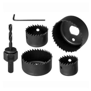 Jogo Serra Copo Aço Carbono 6 Peças Lotus