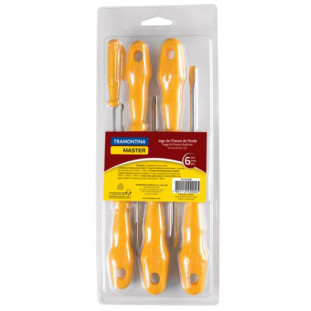 Jogo de Chaves de Fenda/Philips 6 Peças Tramontina