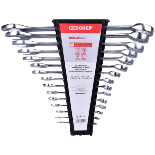 Jogo Chave Combinada 6 A 32mm 15 Peças Gedore Red