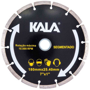 Disco Diamantado 7" 180mm Segmentado Kala