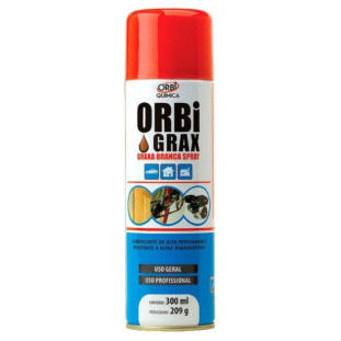 Graxa Spray Branca 300ml Orbigrax