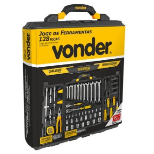Jogo Ferramentas 128 Peças Embalagem Fechada Vonder 