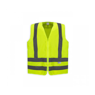 Colete Blusão Refletivo Verde sem Bolso com Zíper Kalipso