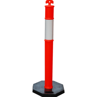 Cone Balizador Palito 110cm Lar/Br Refl. com Base 2,8kg PL 4061 Plastcor