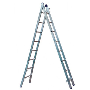 Escada Alumínio  Extensiva 16 Degraus 2x8 Alustep