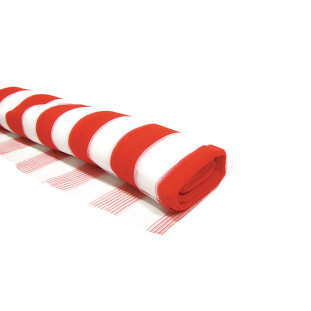 Tela Tapume Sinalização 1,20 x 50M Laranja/Branco Lahuman 