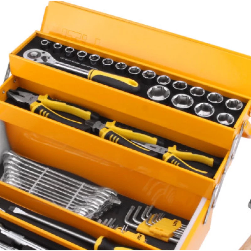 Caixa de Ferramentas 4 Gavetas 47 x 20 x 21 com 68 Peças LT 0002 Lith