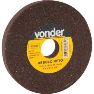 Rebolo Reto Ferro 6 X 3/4 G120 Vonder