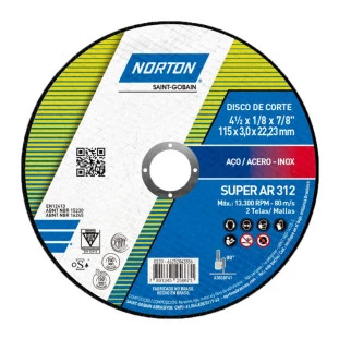 Disco Corte 4.1/2" x 3,0 Ar 312 Norton