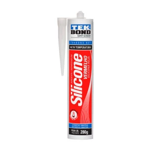 Silicone Alta Temperatura Vermelho 280Grms Tekbond