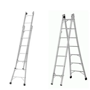 Escada Alumínio Extensiva 12 Degraus 2x6 Alustep 