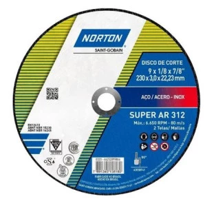 Disco Corte 9" 3,0Mm Ar 312 Norton