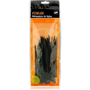 Abraçadeira Nylon 140 X 2,5Mm 100 Peças Foxlux