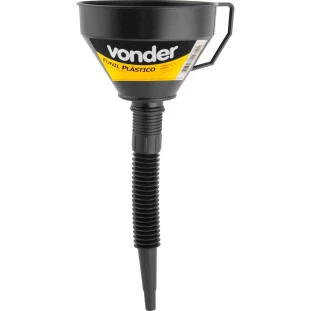 Funil Plástico Preto Flexível 140Mm Vonder