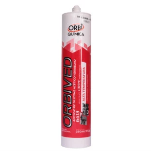 Silicone Alta Temperatura 250g Vermelho Orbived