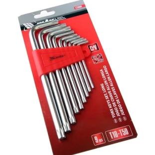 Jogo Chave Torx Longa T10 a T50 9 Peças MTX