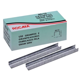 Grampo 10mm Pneumático 80/10 - 4000 peças Rocama