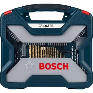 Jogo de Brocas X-Line Titânio Maleta com 103 Peças Bosch