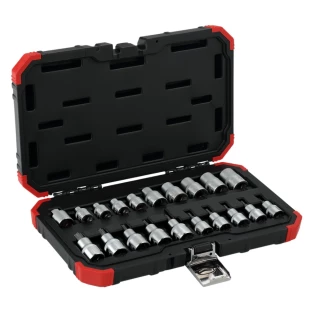 Jogo de Chave Soquete Torx 3/8 a 1/2 com 20 peças R.3300045 Gedore Red