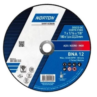 Disco Corte 7" 1,6Mm Bna 12 Norton